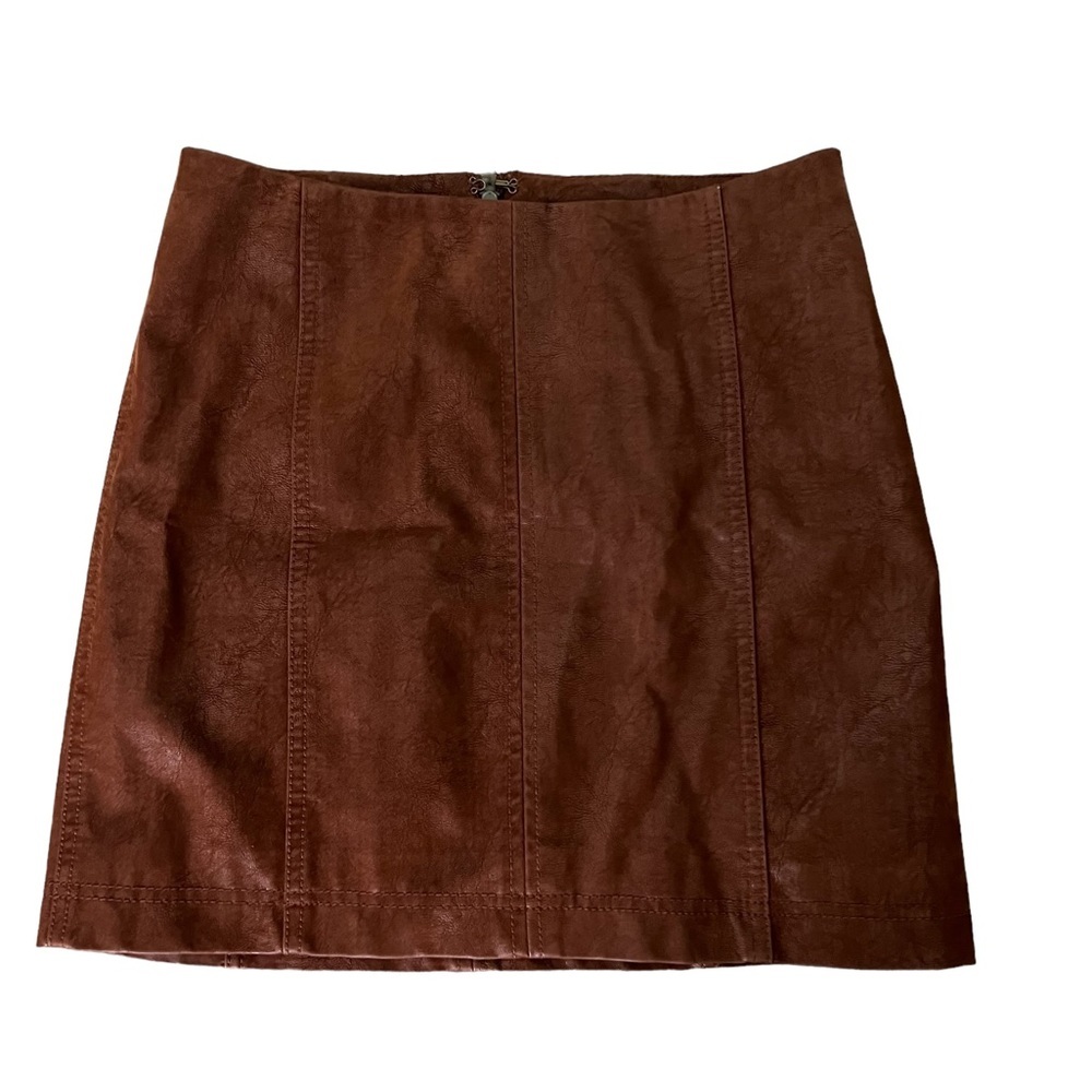 Free People Modern Femme Vegan Suede Mini Skirt Size 2
